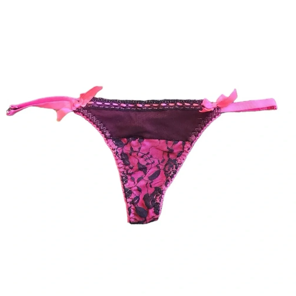 Native Hot Pink Thong Lace Panty